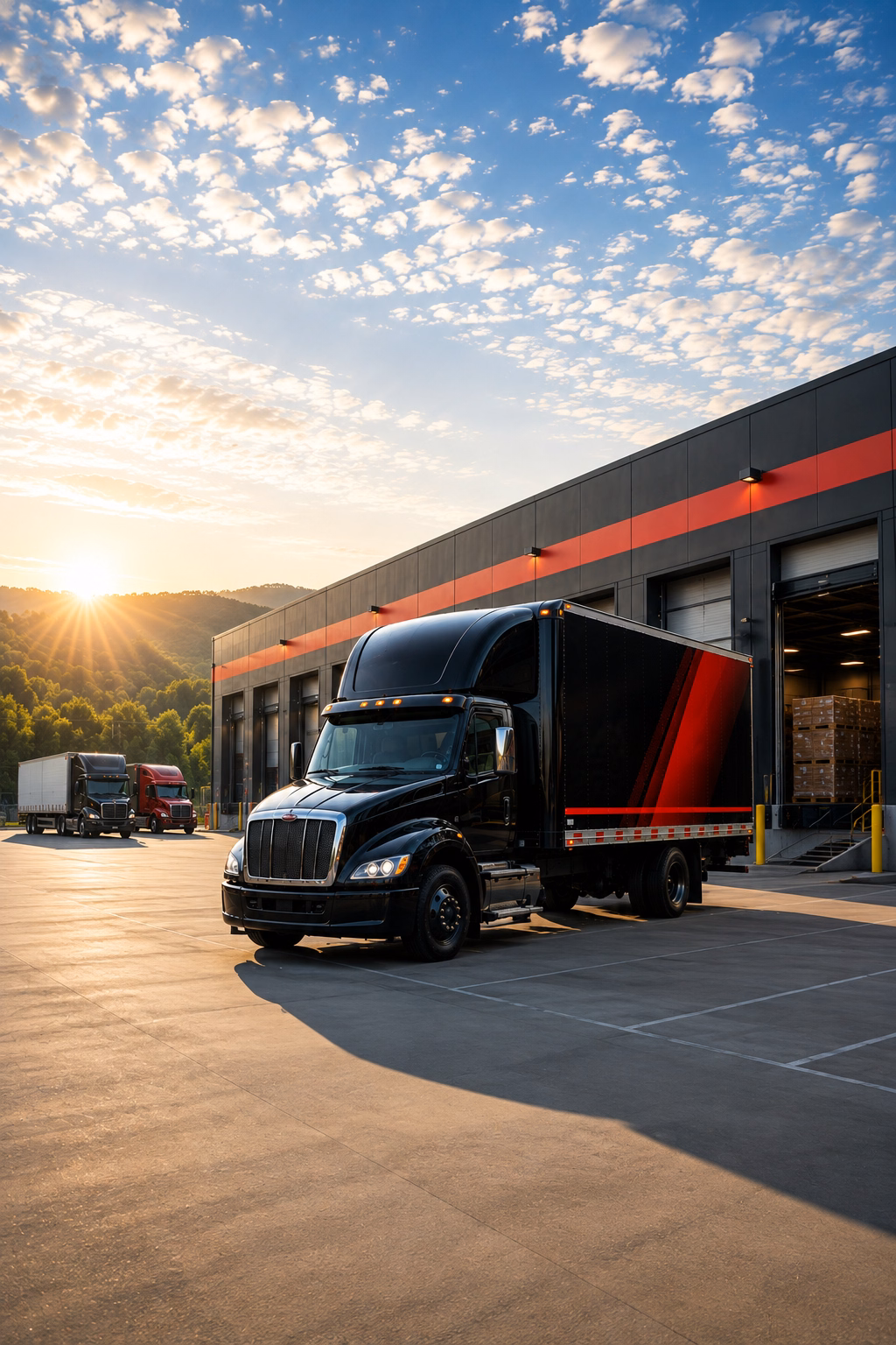Commercial freight service vehicle